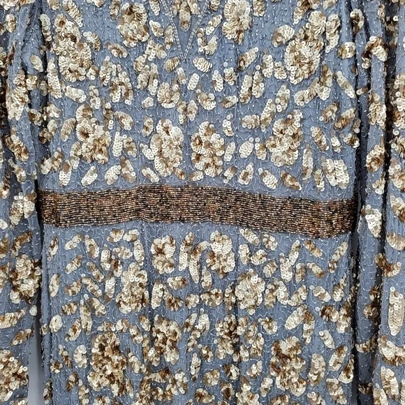 Mac Duggal Long Sleeve Sequin Embellished Gown - Picture 5 of 11